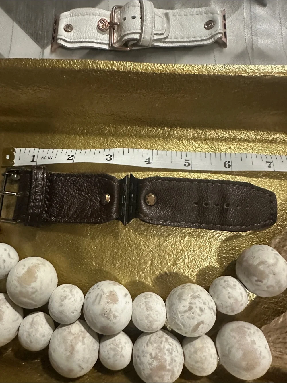 Women's Dark Brown Leather Apple Watch Band